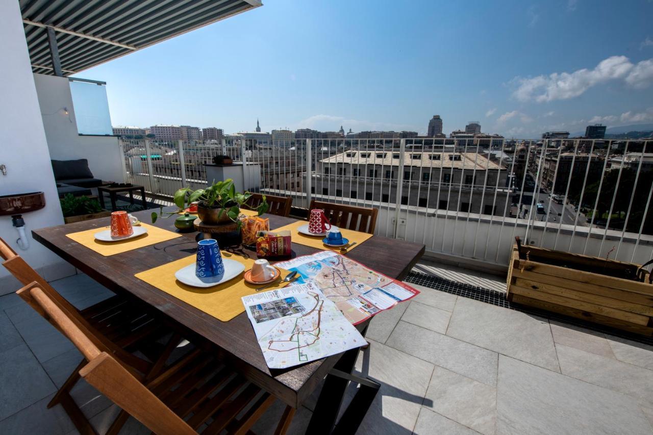 Attico Luxury Con Parcheggio E Terrazza Vista Mozzafiato Génova Exterior foto