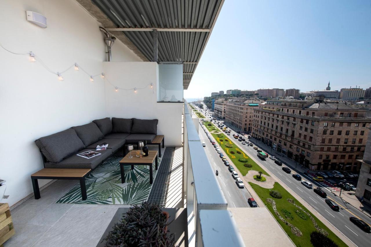 Attico Luxury Con Parcheggio E Terrazza Vista Mozzafiato Génova Exterior foto