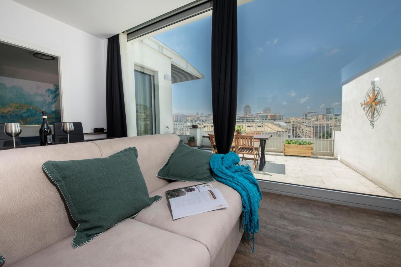 Attico Luxury Con Parcheggio E Terrazza Vista Mozzafiato Génova Exterior foto