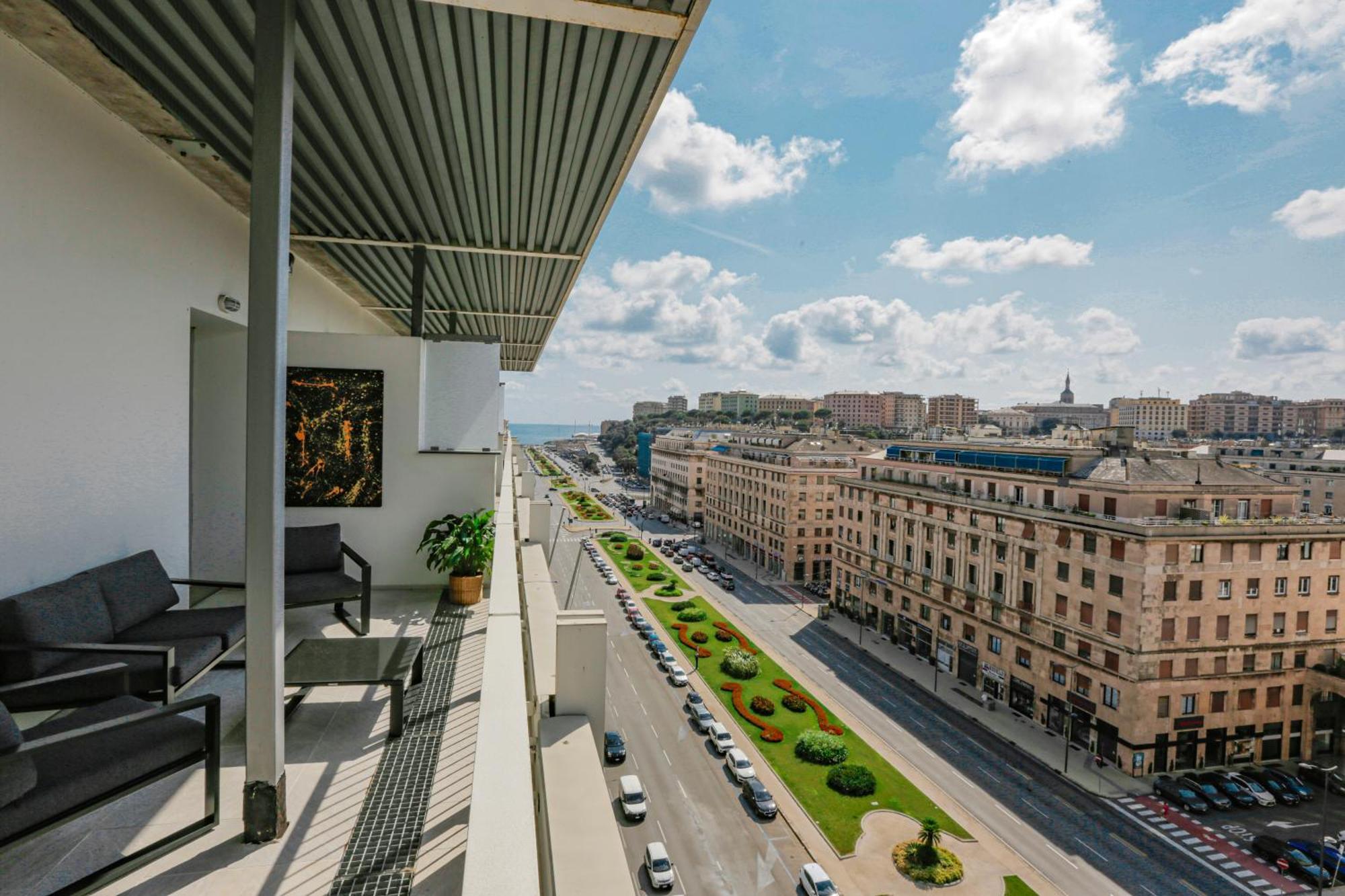 Attico Luxury Con Parcheggio E Terrazza Vista Mozzafiato Génova Quarto foto