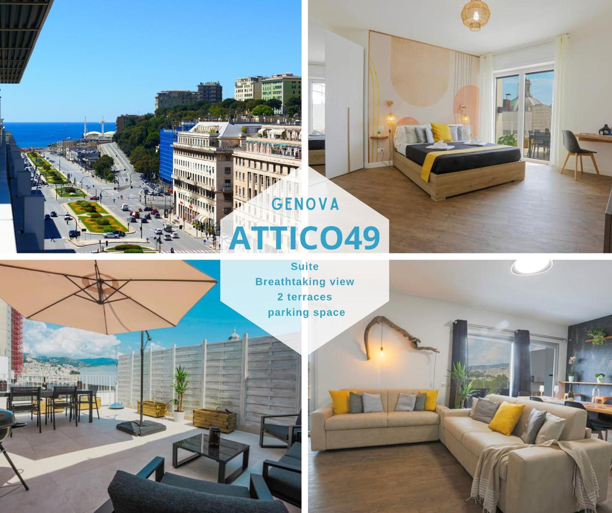 Attico Luxury Con Parcheggio E Terrazza Vista Mozzafiato Génova Exterior foto
